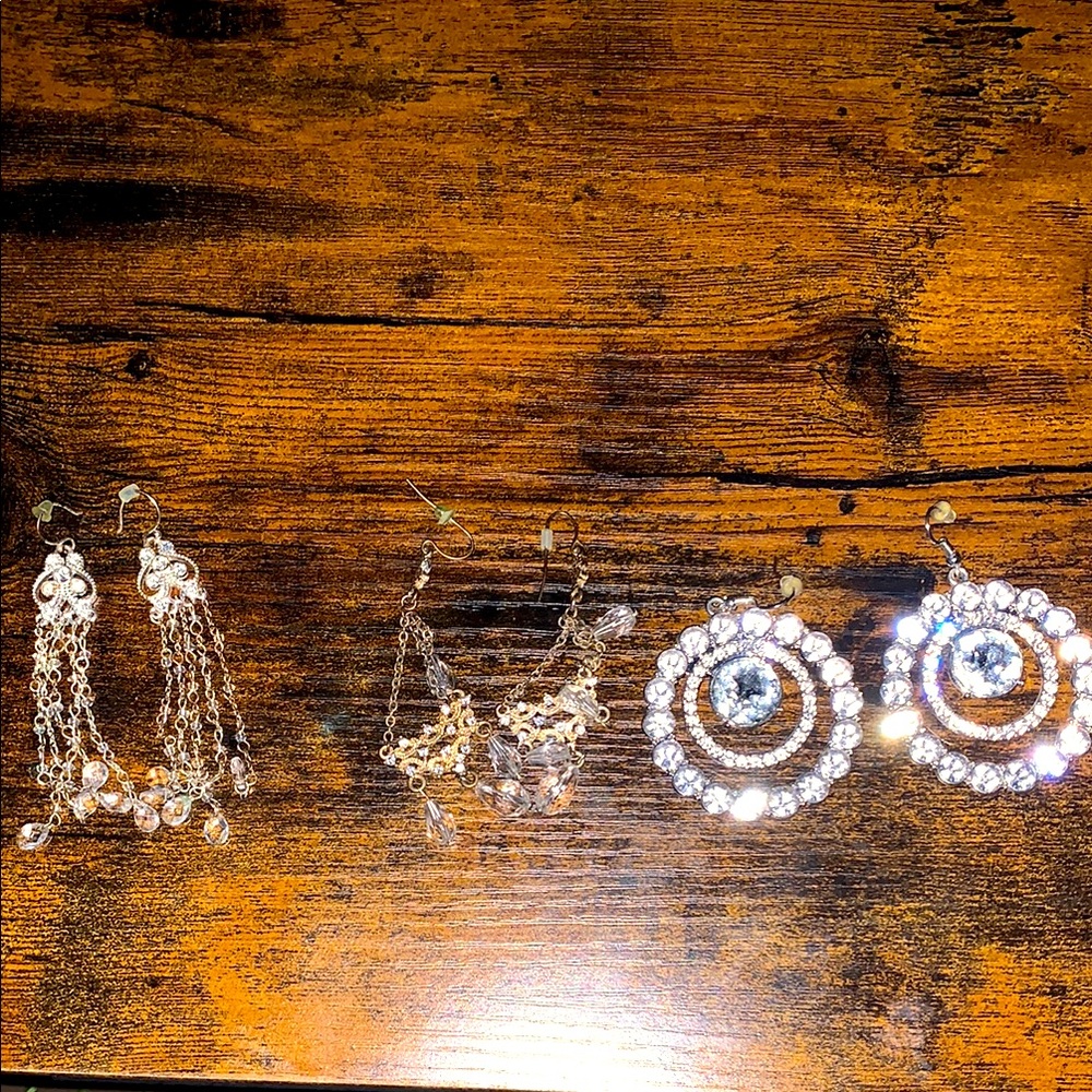 Elegant Gold and Silver Earrings Set